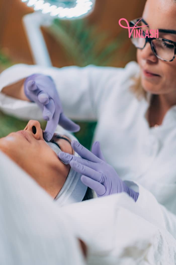 Cleansing the Eye Area for Lash Taping Technique