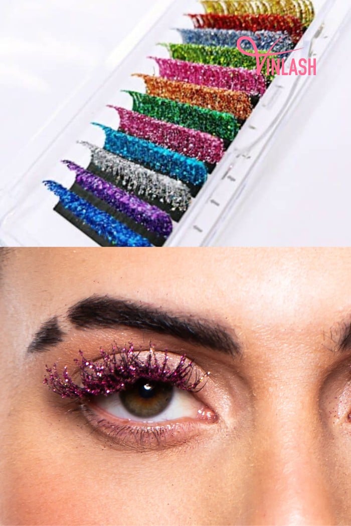Glitter Lashes 16 Lines VLF012 Easy Fan Lashes