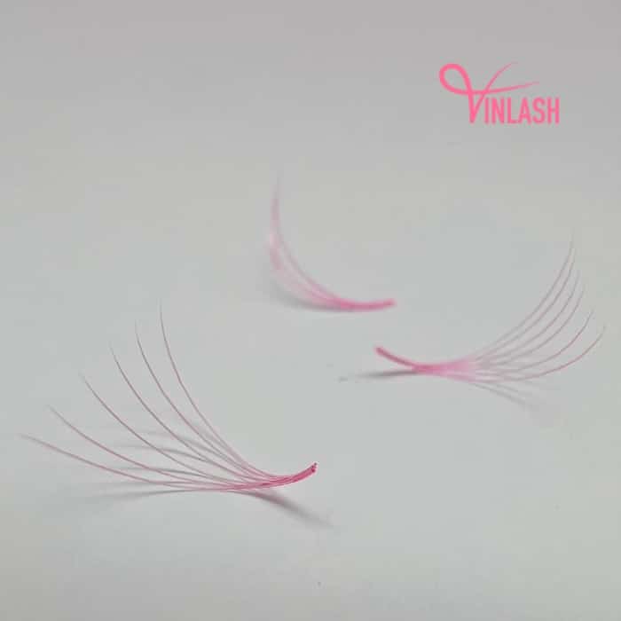Narrow pre-made fans 3D to 20D single-color fans on strips VLV017-5