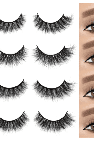 3D mink doll eye strip lashes LM043