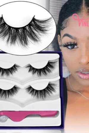 3D mink false eyelash kit LM047-2