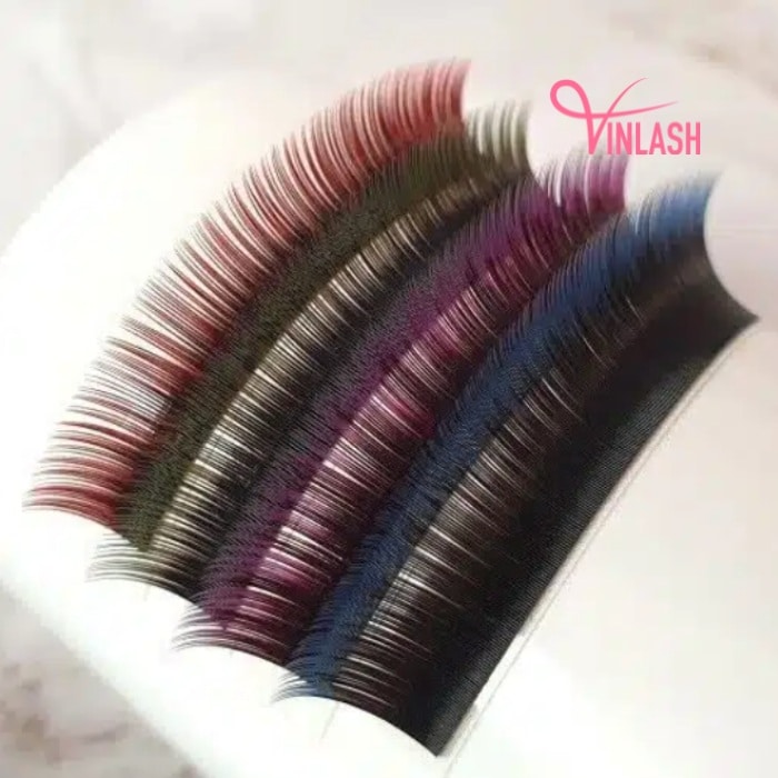 Easy fan lash extensions two-toned 16 lines VLF009-2