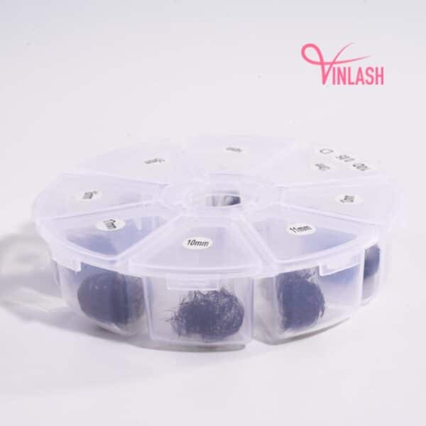 Special spike camellia pre-made fans black mix 8 compartments VLV052-5