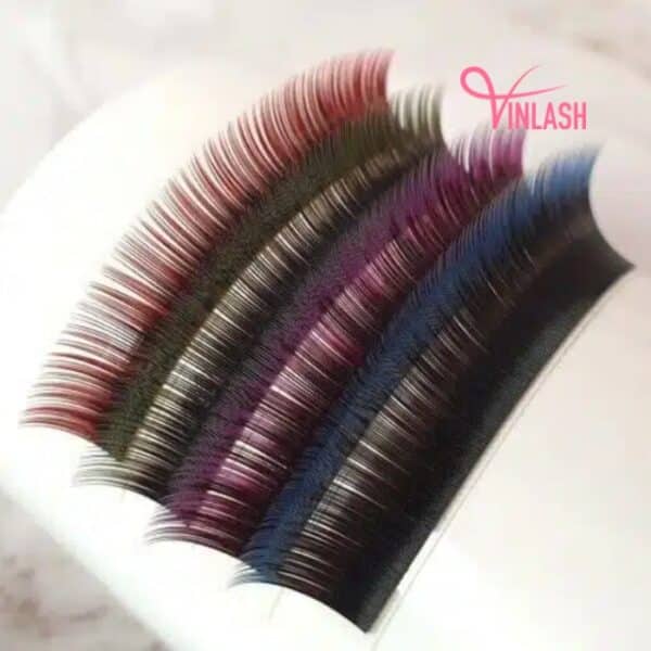 Easy fan lash extensions two-toned 16 lines VLF009-2